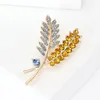Brooches Trendy Rhinestone Ear Of Wheat For Women Unisex 7-color Holiday Party Office Brooch Pins Gifts