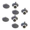 Carpets 8Pcs/Set Upperand Down Plastic Pulleys Wheel Sliding Bearing Door Rollers For Shower Casters Cabin Bathroom