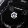 Cluster Rings 100% Real Moissanite Diamond Loose Gemstone VVS1 D Colorless 3 Excellent Round Brilliant Cut Stone DIY Jewelry Lab229p