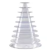 Jewelry Pouches Bags 10 Tier Cupcake Holder Stand Round Macaron Tower Clear Cake Display Rack For Wedding Birthday Party Decor278e