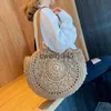 Shoulder Bags Round Fasion Straw Bag Designer Luxury andbags For Women Purses 2023 ig Capacity ollow Out Beac Vacation SoulderH24131