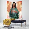 Tapestries Holy Figures Rapper Snoop Dogg Tapestry Jesus Aesthetic Bedroom Decor Carpet Background Cloth Dorm Carpets Yoga Mats