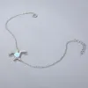 Braccialetti XYOP Bracciale tartarugato di alta qualità in argento sterling 925 Braccialetti semplici naturali blu Larimar Gioielleria raffinata Regalo per le donne