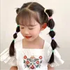 Akcesoria do włosów Kolorowe wysokie elastyczne opaski Ponytail Ties for Women Girls Nylon Rubber Scrunchie Kids