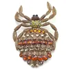 Brooches PD BROOCH Exquisite Luxurious Amethyst Ziron Spider For Women's Personality Exaggerated Niche Corsage Pin Jewelry Gift