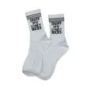 Chaussettes pour hommes 1 paire de mode blanche conception unique mots sexy gay hommes coton confortable