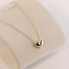 Designer Jewelry Women Heart Necklace Rose gold Silver Love pendant Necklaces ins fashion Choker clavicle chain Bijoux268c