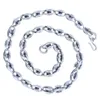 143g 100% réel pur 925 bijoux en argent Sterling collier 11MM épaisseur chaîne hommes cadeau Thai argent LongChoker mode Necklace256L