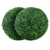 Dekorativa blommor kransar konstgjorda växt topiary boll faux boxwood bollar för trädgård balkong trädgård bröllop och heminredning258q