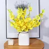 Dekorative Blumen 50 cm Seide Oncidium künstliche Orchidee Phalaenopsis für Hochzeit Vase Büro El Tischdekoration Home Decor