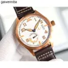 Iwcity Menwatch Watch męscy luksusowe duże pilotki zegarki wysokiej jakości automatyczne mechaniczne uhren super świetliste datę stracza skórzane pasek Montre Pilot Luxe VZ15