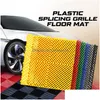 Carpets 40X40X1.8Cm Car Wash/Car Show/Workshop Floor Tiles Interlocking Plastic Garage Splicing Grille Mat Drop Delivery Dh6Tp