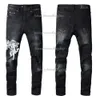 Designer-Hip-Hop-Jeans für Herren, modisch, Reißverschluss, Lochwaschung, Retro-zerrissenes Faltendesign, Motorradfahren, coole, schmale Hose, lila Jeans für Damen 28–40