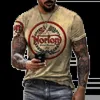 Men's T-Shirts 2022 Summer Vintage Mens T Shirt 3d Retro Motorcycle Oversized Tshirts For Men Clothing Biker Racing T-shirts Motor Tees Tops