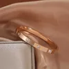 Bracciale originale 1to1 C-arter rosa 18 carati Bracciale con fibbia in oro incolore zircone personalizzato celebrità di Internet coppia di fascia alta 1KTP1