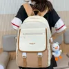 أكياس مدرسية Kawaii Women Laptop عالية القدرات السيدات Bag Bag Girl Nylon Backpack Fashion Cool Female Travel College الطالبة