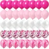 Feestdecoratie Rose Roze Metaal Latex Confetti Ballonnen Bruiloft Decoraties Matte Globos Jaar Verjaardag