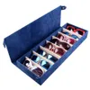 Portable 8 Slot Rectangle Eyeglass Sunglasses Storage Box For Glasses Case Stand Holder Display Protector Folding Container T20050275z