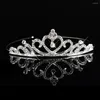 Pinces à cheveux princesse mariée couronne accessoires de mariée pour femmes filles bandeau en cristal bijoux de mariage ornements casque coiffure