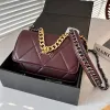 Women Designer 19 Series Woc Bag Wallet Gold Woven Hardware Two-Color Matelasse Chain 20x13cm Multi Colors Luxury Shoulder Card Holder Purse Cross Body Handbag