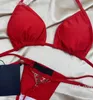 Italien Milano Designer Hochwertige Damen-Bikinis-Set, sexy Zweiteiler, schöner Bikini, transparenter Badeanzug der Luxusmarke PD