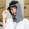 Шарфы для лица, летняя уличная шапка-маска для женщин и мужчин, солнцезащитная вуаль, анти-УФ-шарф