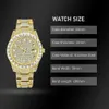 Autres montres Hommes de luxe Montre Bling Big Diamond Montres à quartz Homme Hip Hop Rock Élégant Calendrier étanche Montres-bracelets Dropshipping J240131