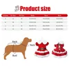 Dog Apparel Christmas Dresses For Small Dogs Puppy Winter Soft Warm Year Cosplay Costumes Pet Xmas Fancy Princess Dress Cat Clothing