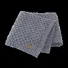 Mantas de bebé 10080cm de punto nacido niños niñas Swaddle Wrap manta infantil niños cochecito ropa de cama cesta edredón accesorio para niños 240127