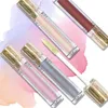 Lip Gloss 10 Pieces Pearl Glitter Wholesale Cosmetics Glossy Lipgloss Pigment Vegan Packaging Gold Private Label No Brand