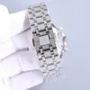 Handgefertigte Diamantuhr für Herren, importiertes Quarz-Timing-Uhrwerk, 40 mm, mit diamantbesetztem Stahl 904L, Saphir, Damen-Armbanduhr, Designer-Montre de Luxe