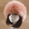 Beanie Skull Caps Winter Women Fashion Russian Thick Warm Beanies Fluffy Fake Faux Fur Hat Empty Top Headscarf Without204T