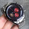 Other Watches Luxury Quartz 40mm Chronograph Multifunction Watch Men VK63 Movement Black Red Green Dial Stainless Steel Strap Montre homme J240131