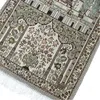 Carpets YOMDID Muslim Carpet Blanket Prayer Rug Tapete With Tassel Islamic Mat Portable Embroidery Home Decoration 65x110cm