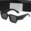 Nouvelles lunettes de soleil décontractées carrées haut de gamme, lunettes polarisées avec une boîte