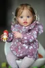 NPK 24INCH BORN BABY TODDLER DOLL REBORN LOTTIE PRINCESS GIRL LIFELIKE SOFT TAUCH 3D SKIN ART DOLL with Hand Root Hair 240123