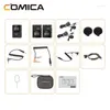 Microphones Comica Boomx-D Pro D2 2.4G Digital Wireless Microphone Professional Mic Transmitters Mottagarkit för DSLR-kamera iPhone