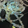 Loose Gemstones Natural Florescent Quartz / Pakimer Original Mineral Clusters Beads 8mm-10mm Length 18cm From Pakistan