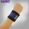 Suporte de pulso 1pcs esporte algodão elástico bandagem mão esporte pulseira ginásio suporte de pulso cinta envoltório fitness tênis polsini suor banda yq240131