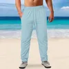 Calças masculinas primavera e verão listras algodão casual esportes ropa hombre calças moletom pantalones