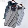 Men's Tank Tops Mens Underwear Sleeveless Tank Top Solid Muscle Vest Undershirts O-neck Sport T-shirt mens vest bodybuilding Mens tank top YQ240131