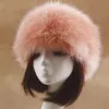 Beanie Skull Caps Winter Women Fashion Russian Thick Warm Beanies Fluffy Fake Faux Fur Hat Empty Top Headscarf Without204T