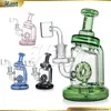 Hittn Girly Bong Dab Rig Bubbler Leuke glas Bong Donut Douchhead Perc glazen waterpijp olievaartuig met 14 mm kwartskeriger Rookaccessoires 6,7 inches