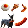Zabawki dla psów żuje sztuczne mięso żywność pluszowa wokalizacja psów zabawką BB zwaną zgryzieniem zębów, odporna na interaktywną zabawę