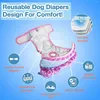 Vestuário para cães 1 PCS Fraldas Feminino Lavável Reutilizável Filhote de Cachorro Altamente Absorvente Confortável Doggy para Cães