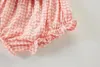 ショーツ0-5歳夏の女の赤ちゃんブルマー綿格子縞の弓幼児の子供おむつカバーファッション幼児服パンティー