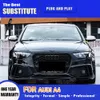 Автомобильные аксессуары, передняя лампа для Audi A4 A4L S4, светодиодная фара в сборе 13-16 DRL, дневные ходовые огни, стример, индикатор указателя поворота