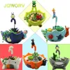 9-style dessin animé mignon totoro pot de fleur décor de ferme résine artisanat créatif planteurs maison bureau jardin plante succulente pot T251N