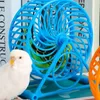 Outros suprimentos de pássaros para animais de estimação papagaios exercício roda de corrida com suporte jogando-gaiola acessório budgerigars joggin gota