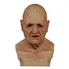 Uno spaventoso Coslpy Halloween Full Head Latex Divertente Supersoft Old Man Maschera per adulti Creepy Party Real Masks284S